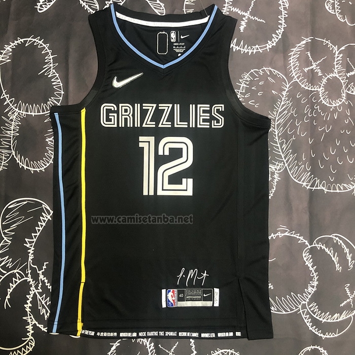 Camiseta Memphis Grizzlies Ja Morant #12 Select Series Negro